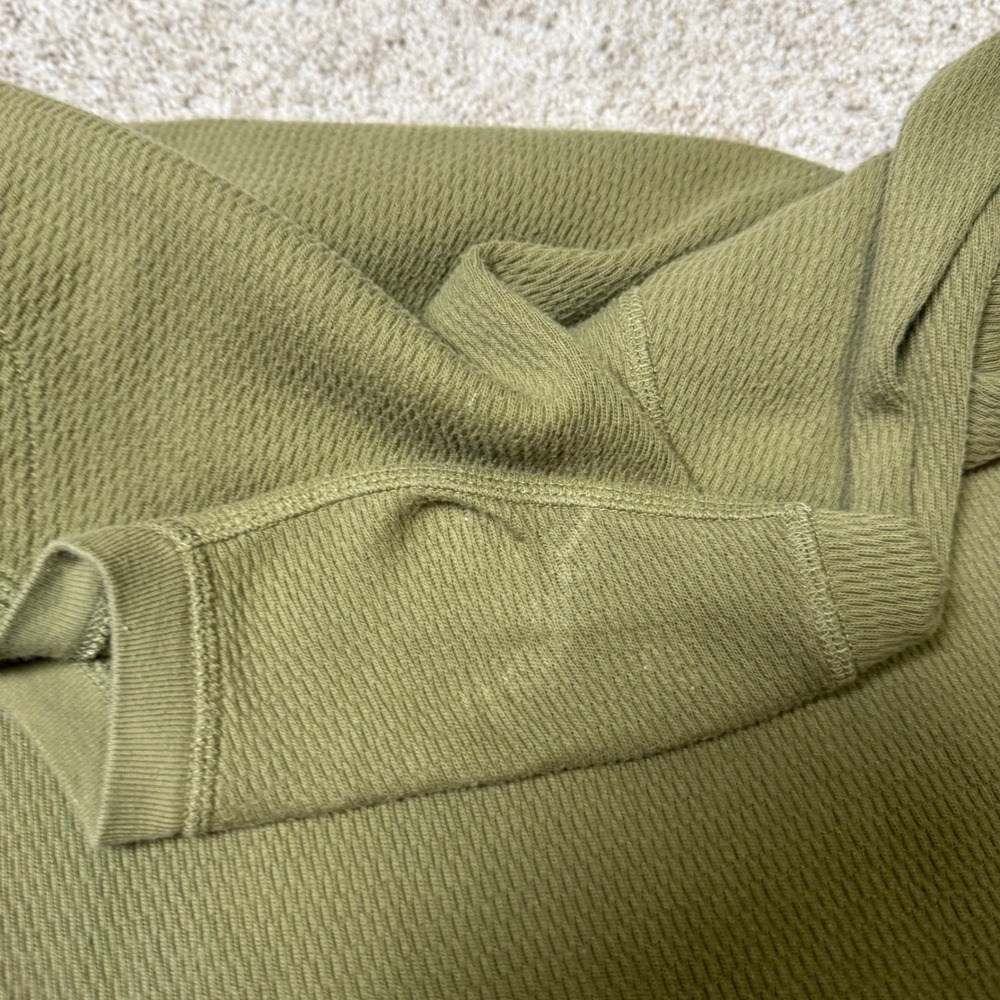Tecovas Western Long Sleeve Thermal Henley Green Men's Size XXL Cowboy Knit - Picture 6 of 6